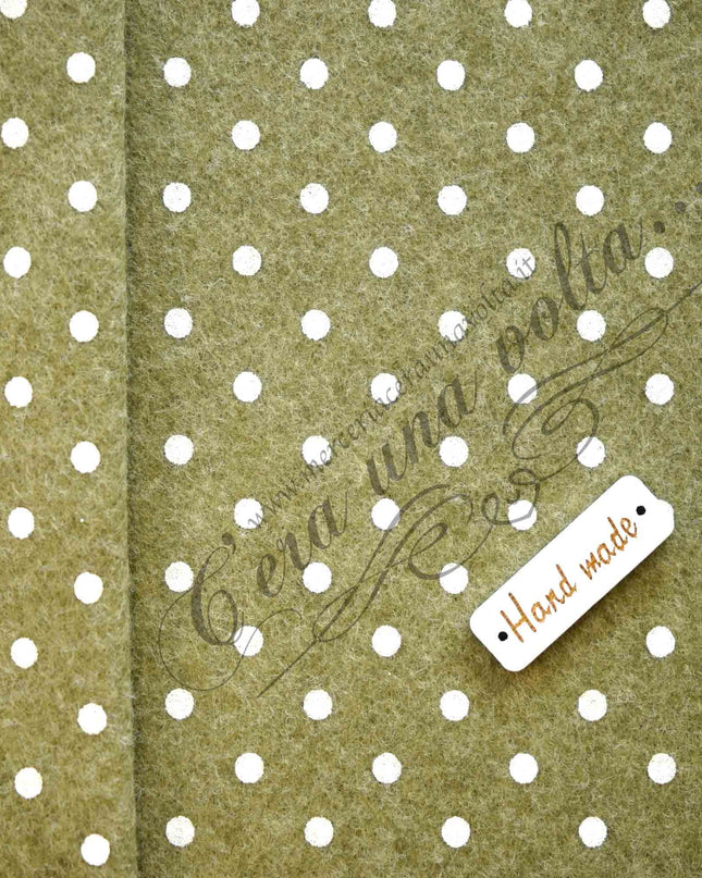 90 x 50cm Pannolenci stampato a pois