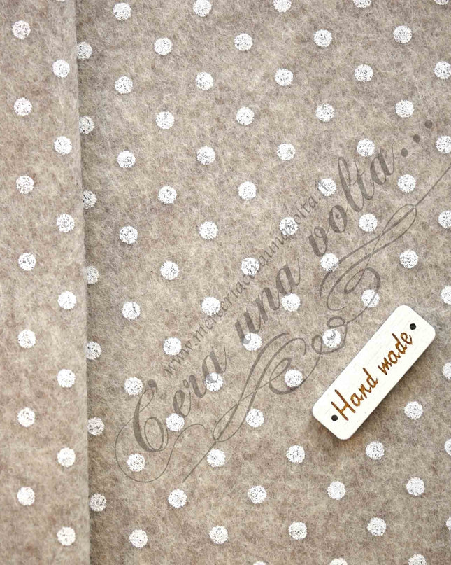 90 x 50cm Pannolenci stampato a pois