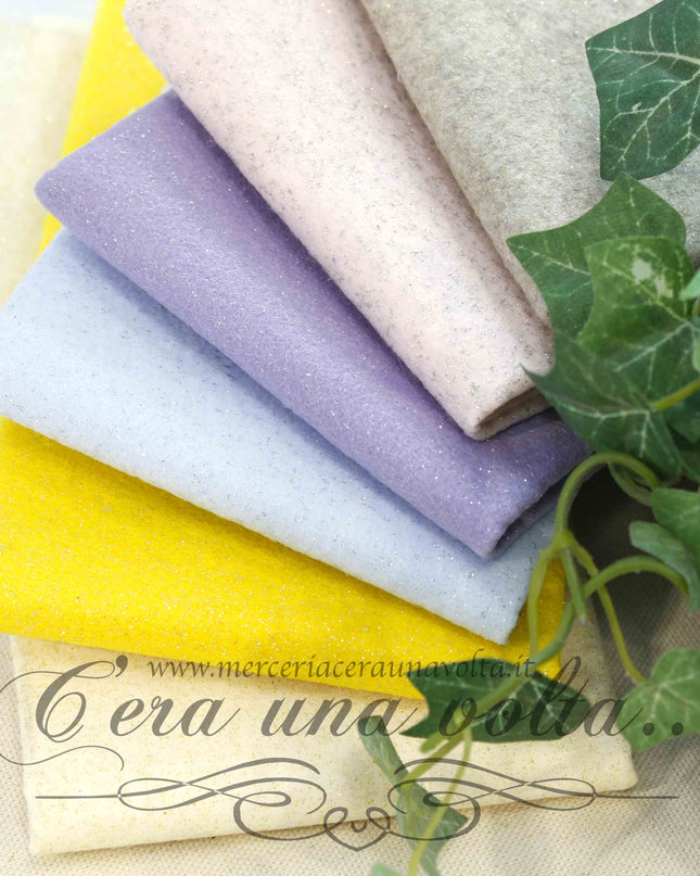 Foglio pannolenci glitter cm 40 x 40