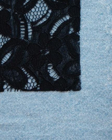 Saldastrappi in Jeans con pizzo