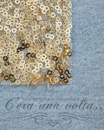 Saldastrappi in Jeans con paillettes