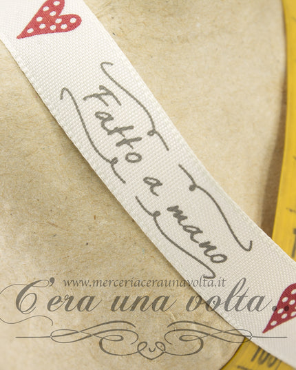 Nastro  Fatto a mano heart