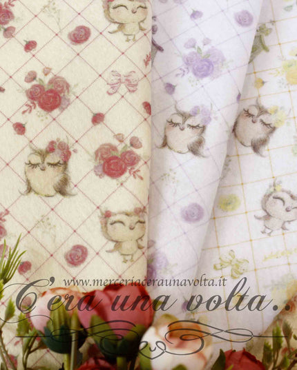Set fogli assortiti Pannolenci Gufetti