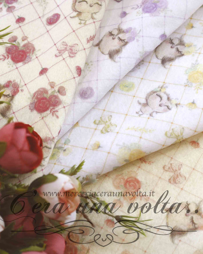 Set fogli assortiti Pannolenci Gufetti