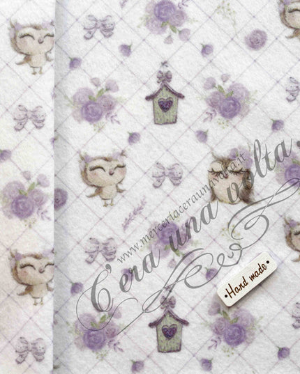Set fogli assortiti Pannolenci Gufetti