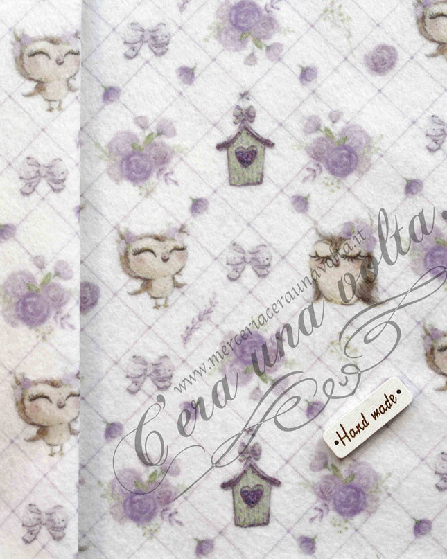 Set fogli assortiti Pannolenci Gufetti