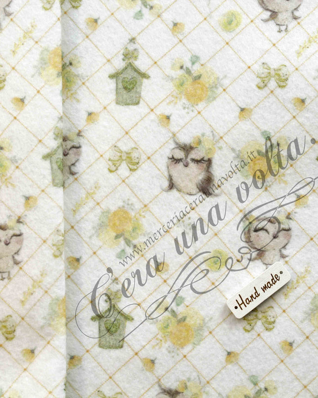 Set fogli assortiti Pannolenci Gufetti