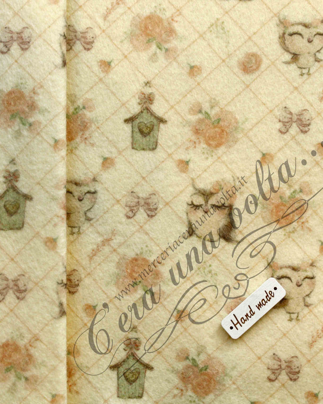 Set fogli assortiti Pannolenci Gufetti