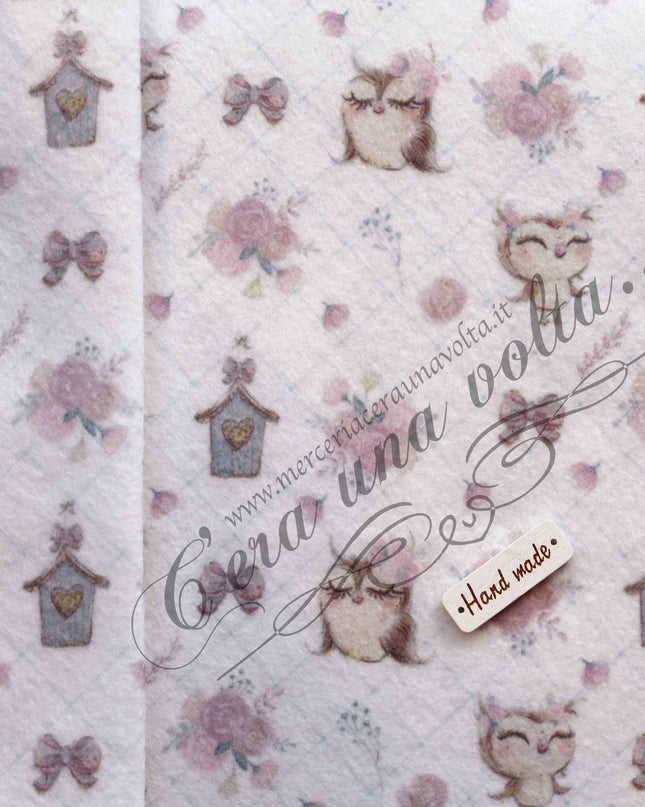 Set fogli assortiti Pannolenci Gufetti