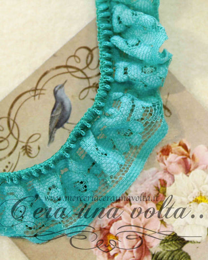 Pizzo elasticizzato colorato