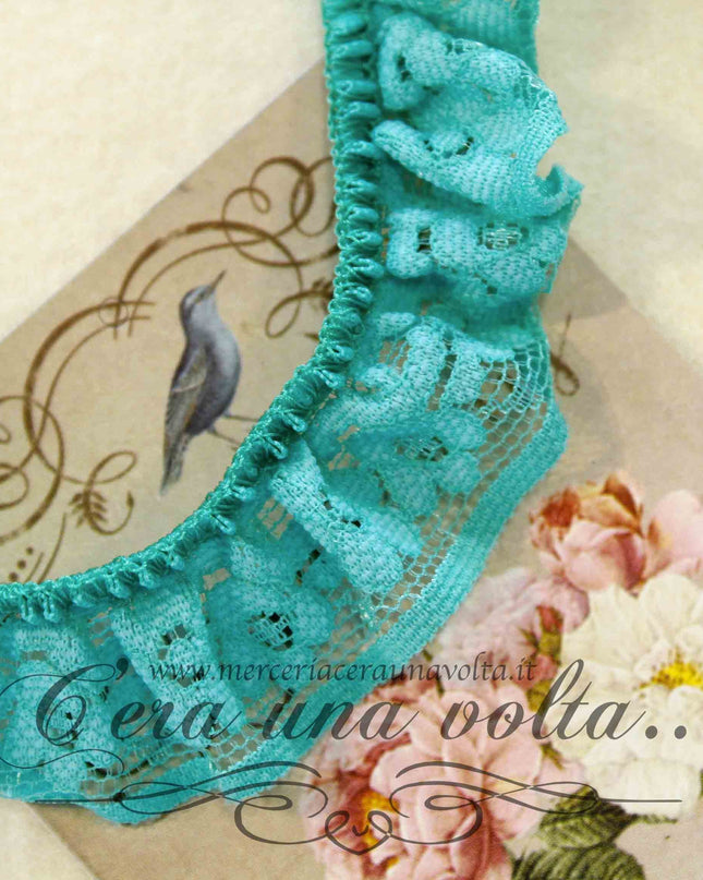 Pizzo elasticizzato colorato