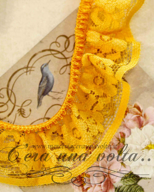 Pizzo elasticizzato colorato