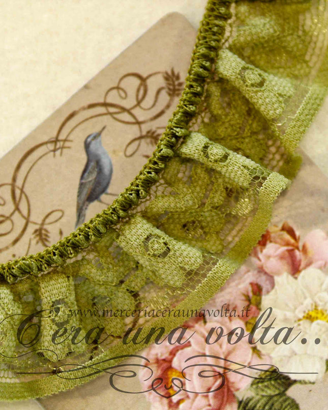 Pizzo elasticizzato colorato