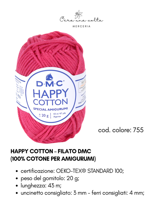 DMC Happy Cotton – Filato 100% cotone per amigurumi