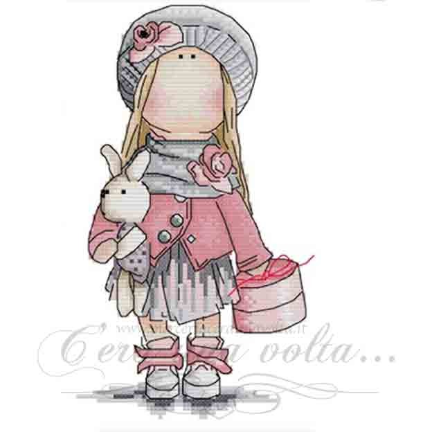 Kit punto croce Little Girl