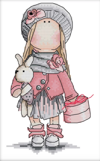 Kit punto croce Little Girl