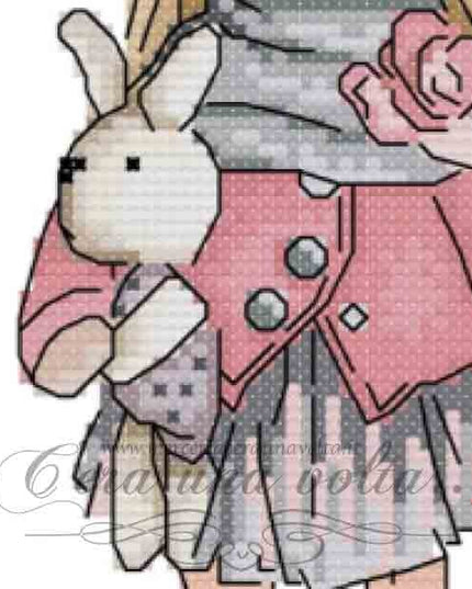 Kit punto croce Little Girl
