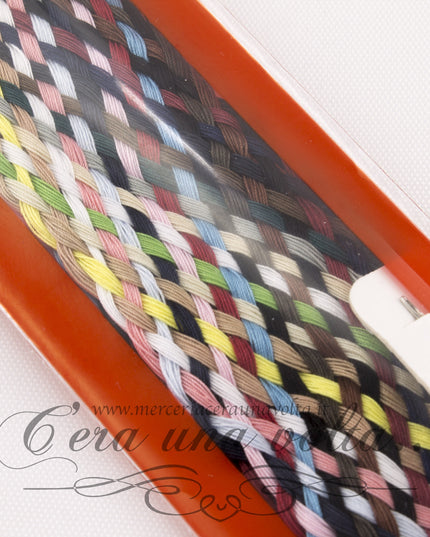 Treccia multicolor in cotone