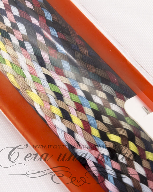 Treccia multicolor in cotone