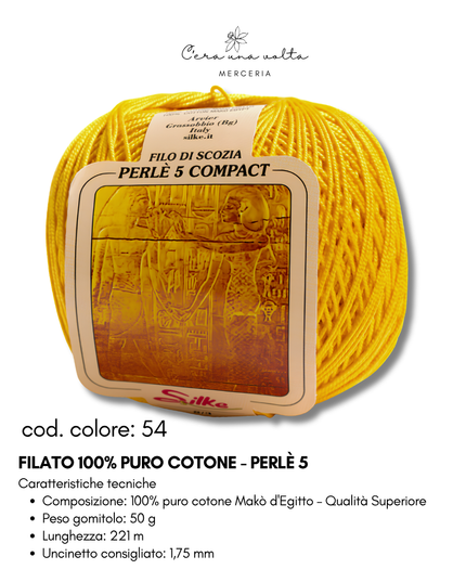 Filato 100% Puro Cotone - Perlè 5 e Perlè 8