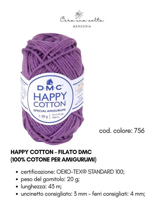 DMC Happy Cotton – Filato 100% cotone per amigurumi