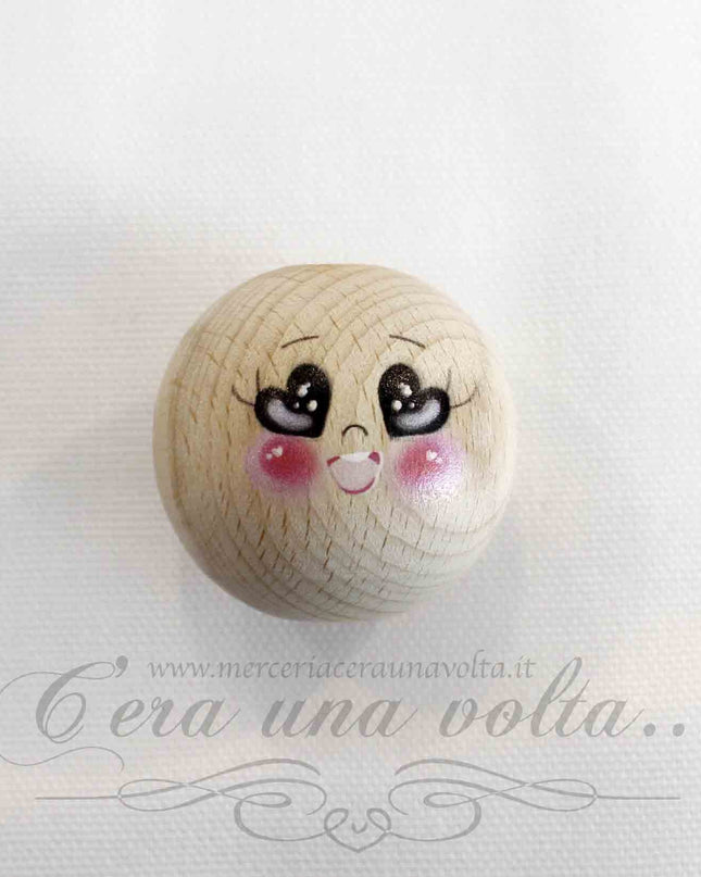 Faccine in legno già dipinte cm 4