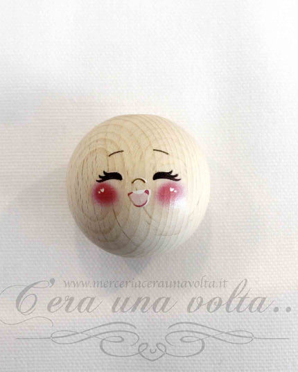 Faccine in legno già dipinte cm 4