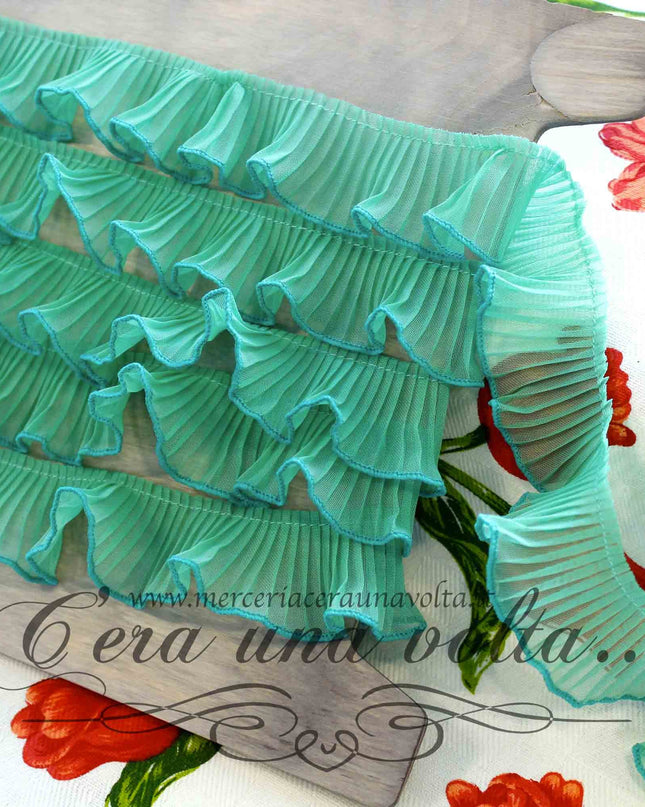 Pizzo Nastro plissettato cm 2,5