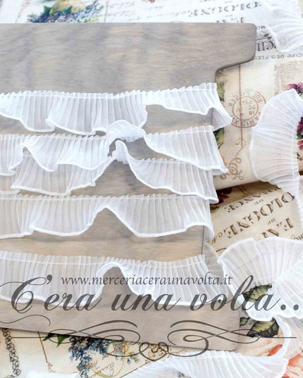 Pizzo Nastro plissettato cm 2,5