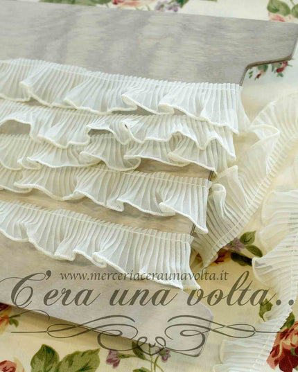 Pizzo Nastro plissettato cm 2,5
