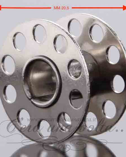 Bobine per macchine da cucire in metallo