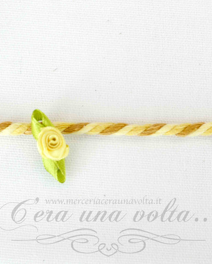 Cordone multicolor in cotone opaco riciclato