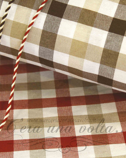 Tessuto rustico a quadri