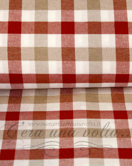 Tessuto rustico a quadri