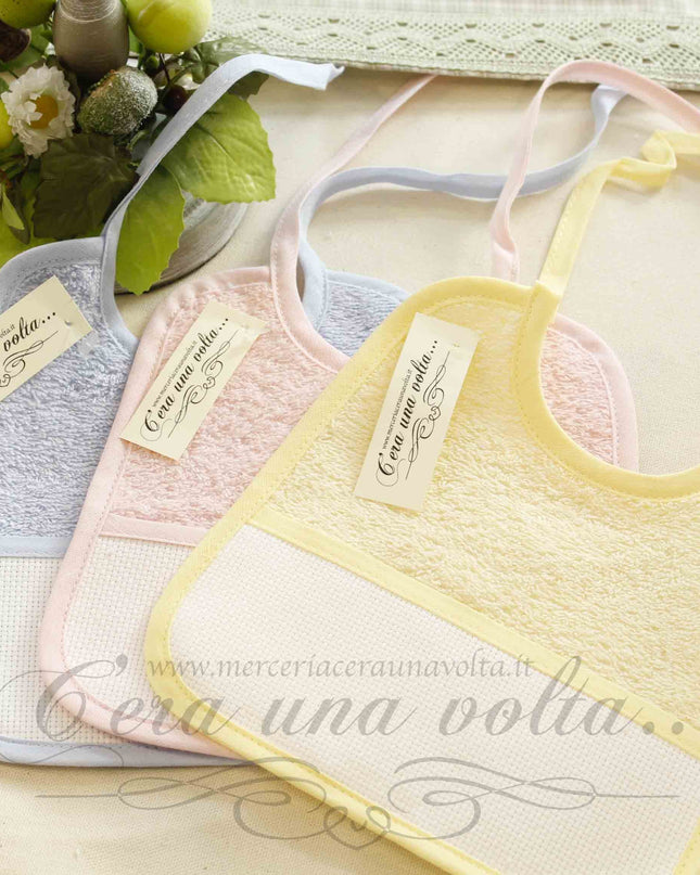 Bavaglia da ricamare in spugna