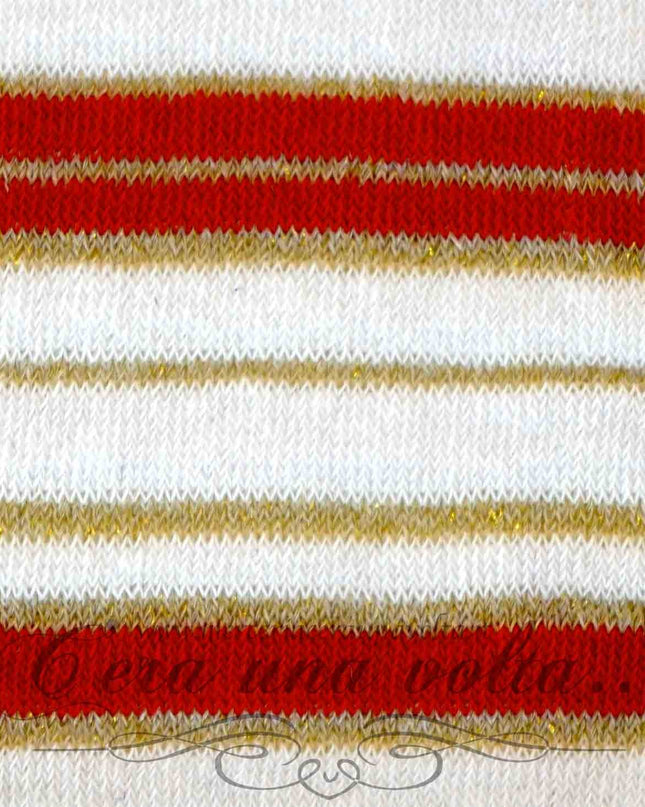 Tubolari in maglina righe Lurex