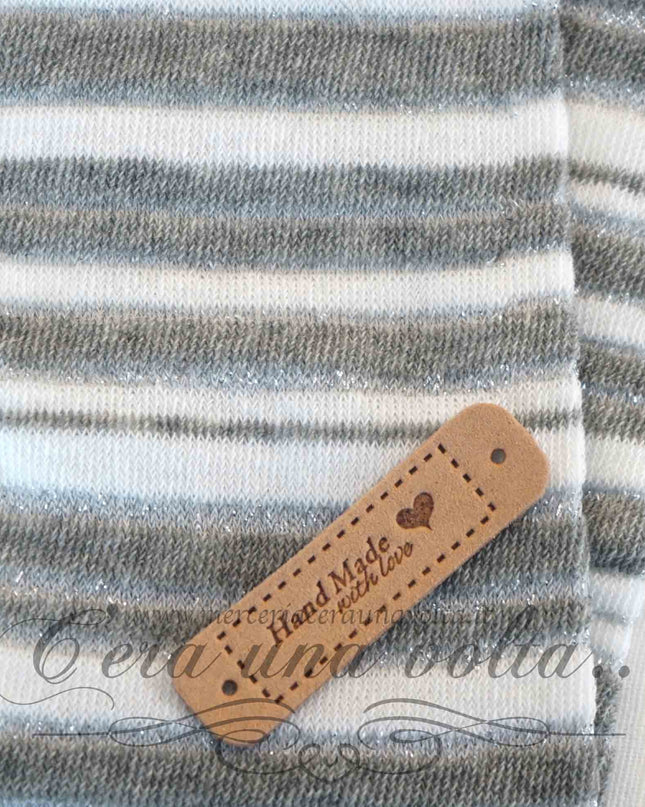 Tubolari in maglina righe Lurex