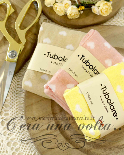Tubolari in maglina a Cuori