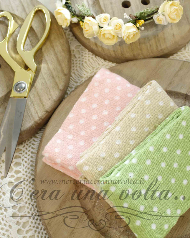 Tubolari in maglina a pois