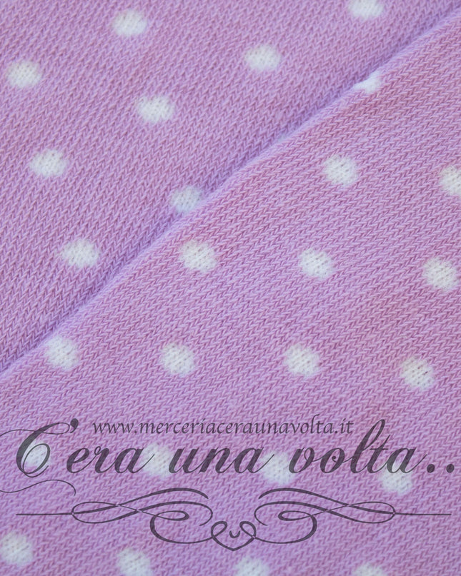 Tubolari in maglina a pois