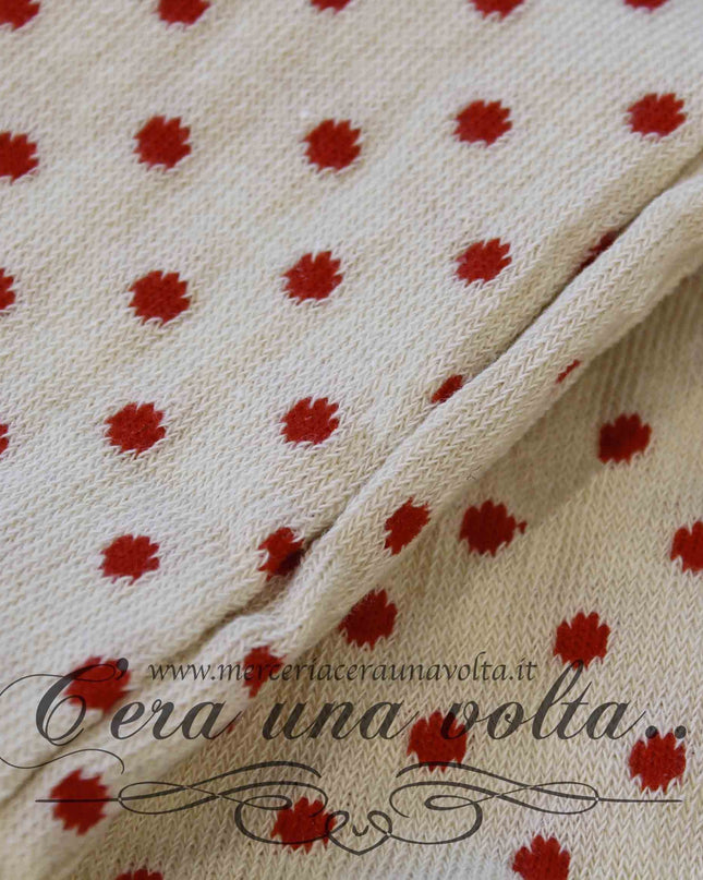 Tubolari in maglina a pois