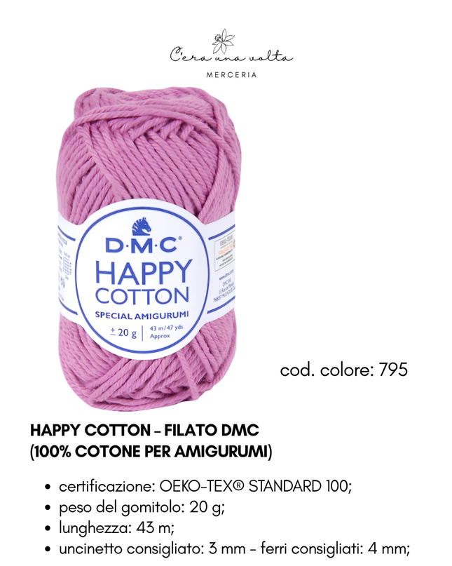 DMC Happy Cotton – Filato 100% cotone per amigurumi
