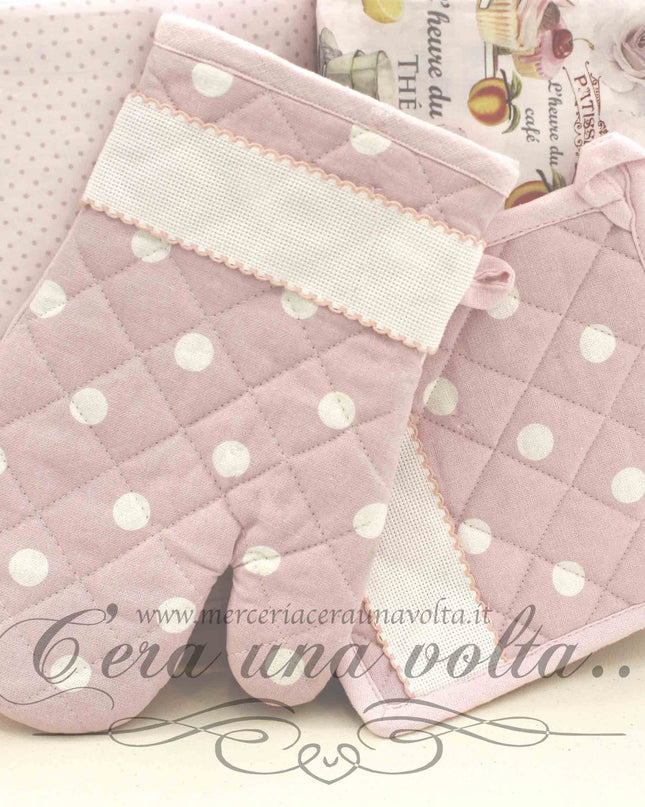 Set Guanto e presina con inserto Aida