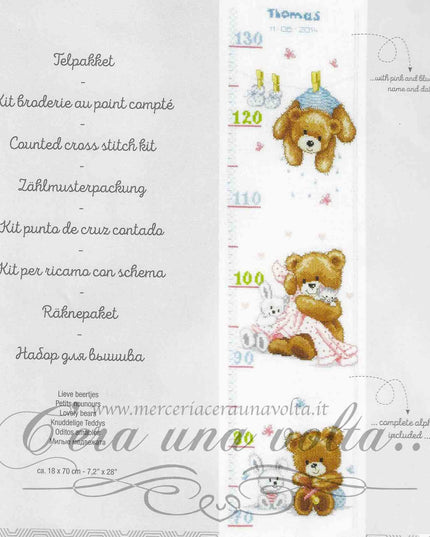 Kit metro punto croce Orsetti