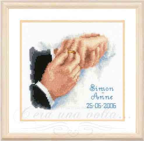 Kit punto croce Matrimonio