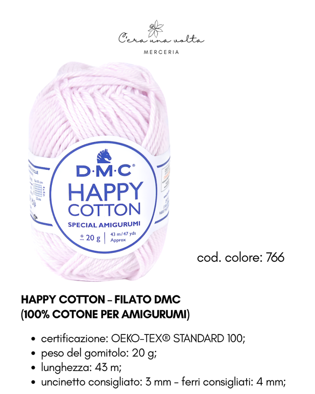 DMC Happy Cotton – Filato 100% cotone per amigurumi