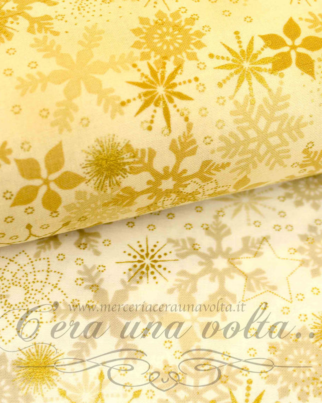 Tessuto Golden Stars