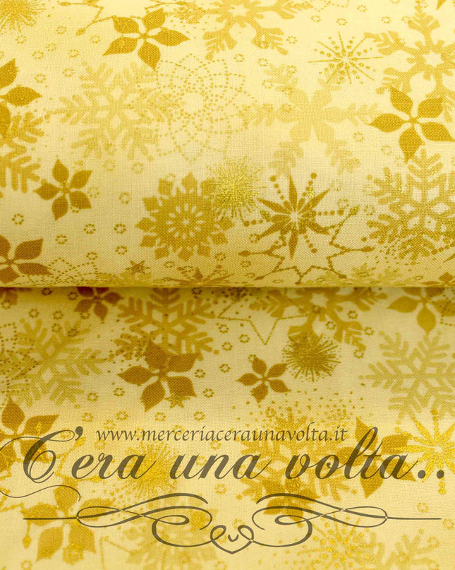 Tessuto Golden Stars