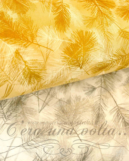 Tessuto Christmas feathers