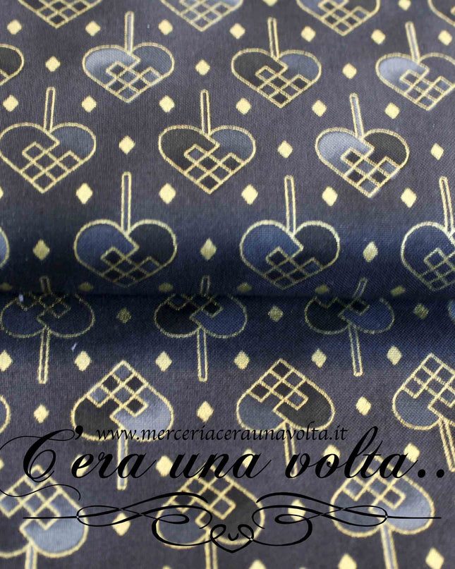 Tessuto Christmas Hearts